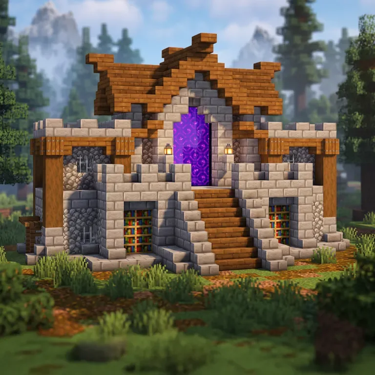 中世纪地狱门（Medieval Nether Portal）建筑教程