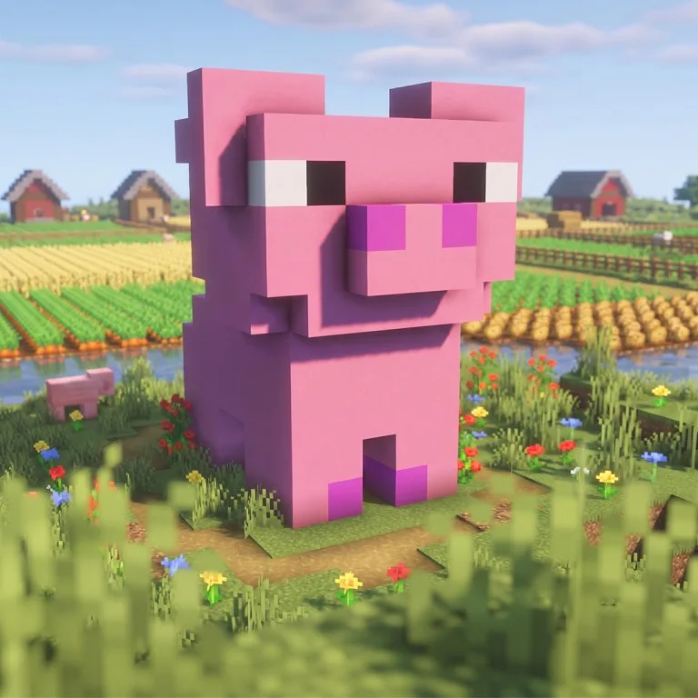 猪雕像（Pig Statue）建筑教程