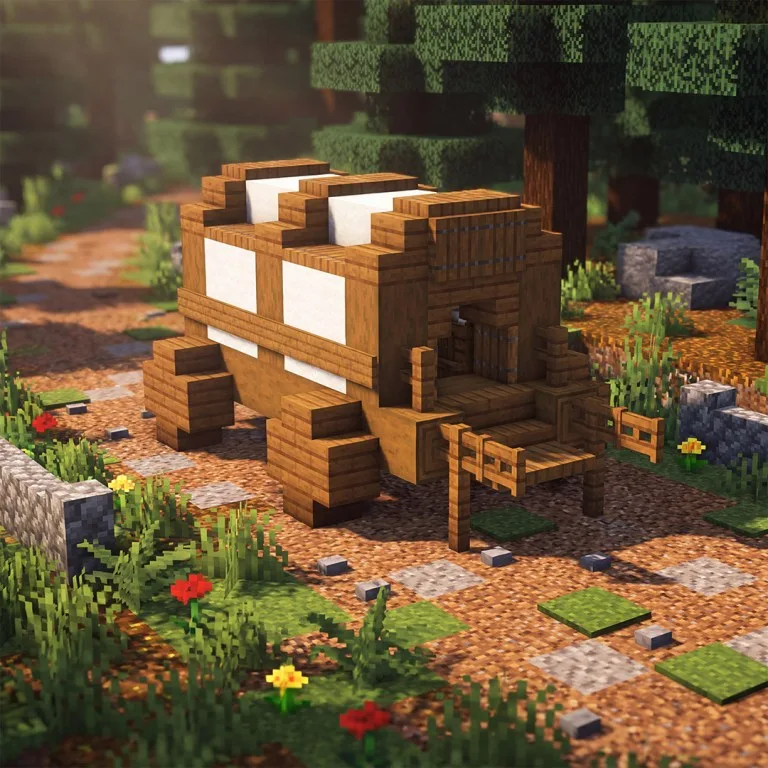 中世纪马车（Medieval Wagon）建筑教程