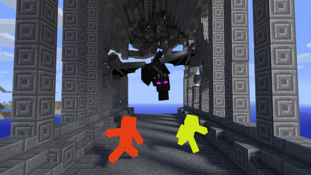 末影龙摧毁大桥！(Bridge demolition by Dragon!)