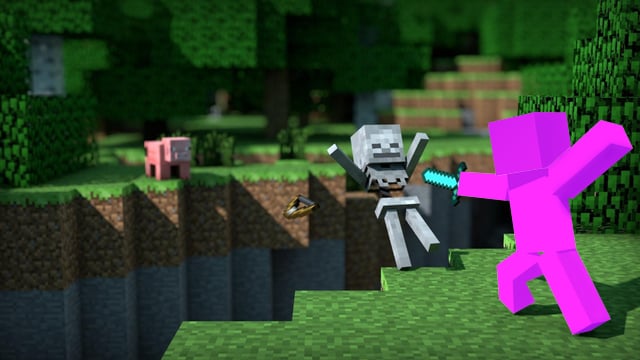 经典骷髅壁纸(Classic Skeleton Minecraft Wallpaper)