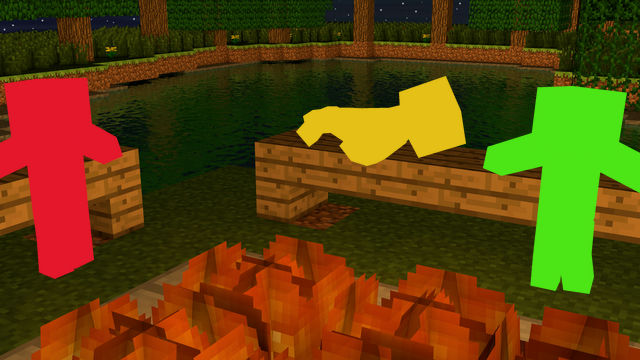 湖畔休憩！(Resting near the lake!)