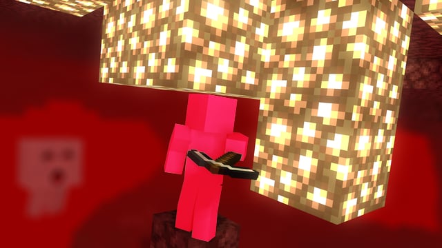 采集萤石(Mining Glowstone)