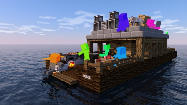泛舟！(On a boat!)