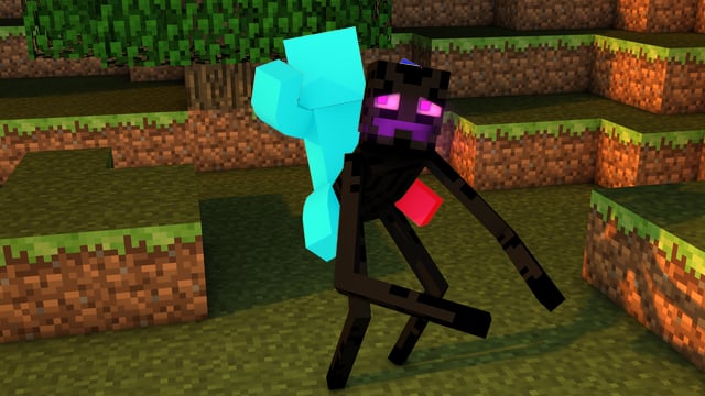 与末影人合影(Picture with Enderman)