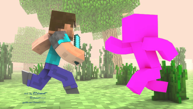 玩家大战 Herobrine(Player vs Herobrine.)