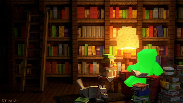 夜读(Reading at night.)